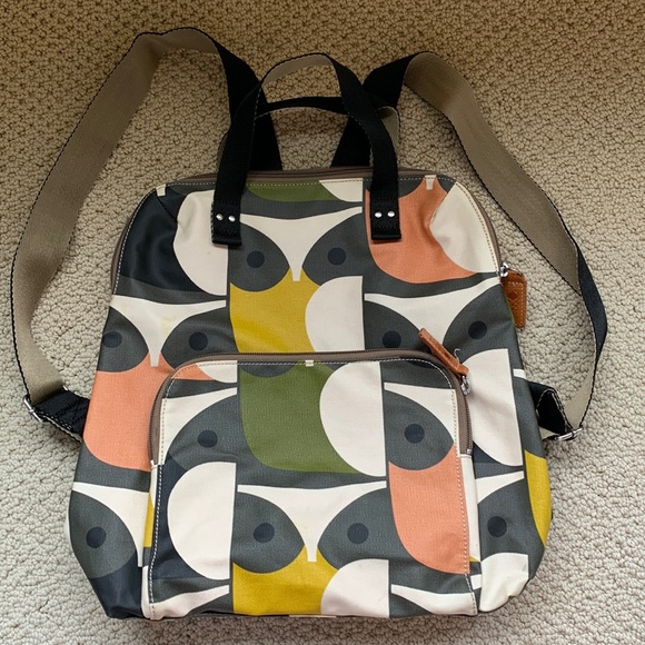 Orla Kiely Bags Orla Kiely Backpack In Large Owl Rare Print Poshmark